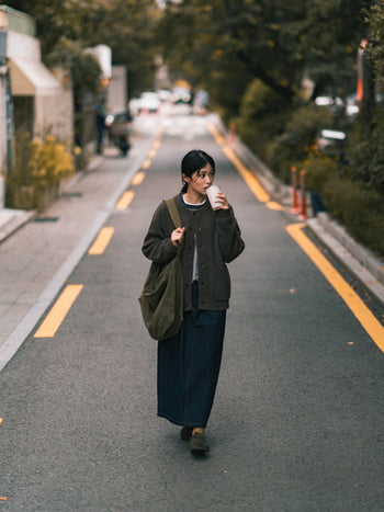 Double Stripe String Tee (Blue Green)