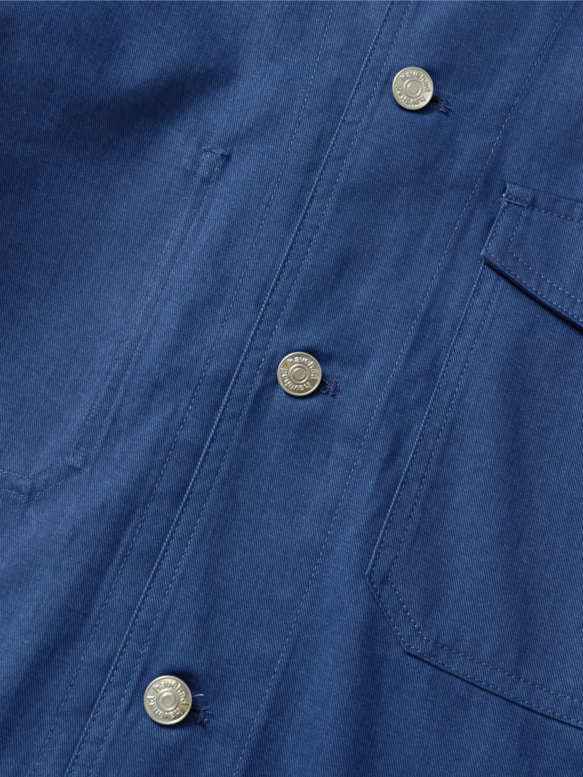 Twill Cotton Chore Jacket (Blue)