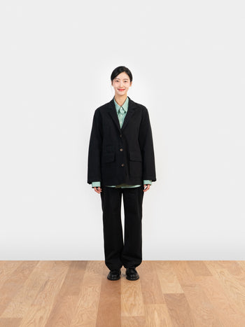 25ss City Worker Pin-tuck Trouser - Black 02 | A1 (M)