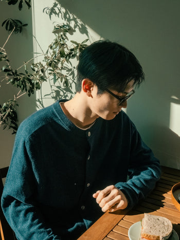 Light Wholegarments Cardigan (Navy)
