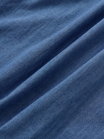 Double Pocket Denim Shirts (Denim Blue)