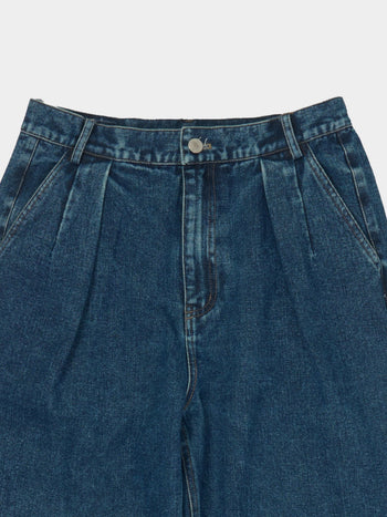 Daily Pin-tuck Denim Pants - Denim Blue | A2 (L)