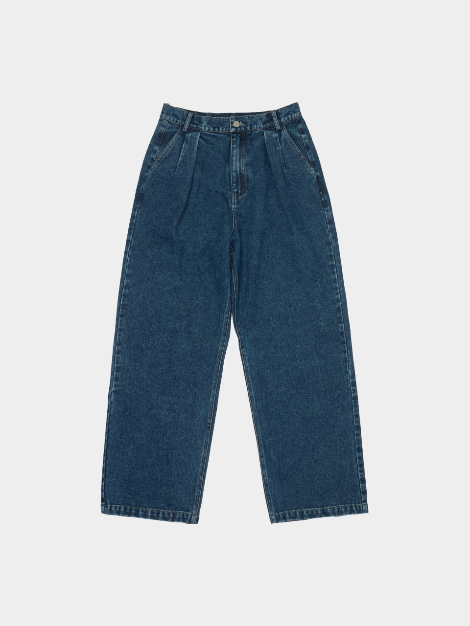 Daily Pin-tuck Denim Pants - Denim Blue | A2 (L)