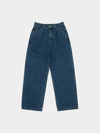 Daily Pin-tuck Denim Pants - Denim Blue | A2 (L)