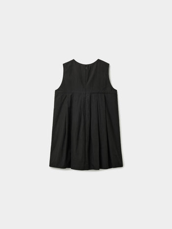 Pleats Sleeveless Top (Black)