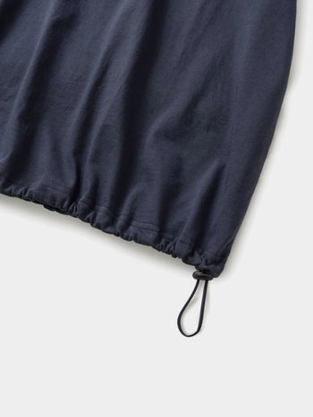 Relaxed Half String Tee (Navy)