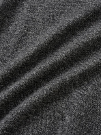 Layered Wool Crew Knit (Charcoal-Olive)