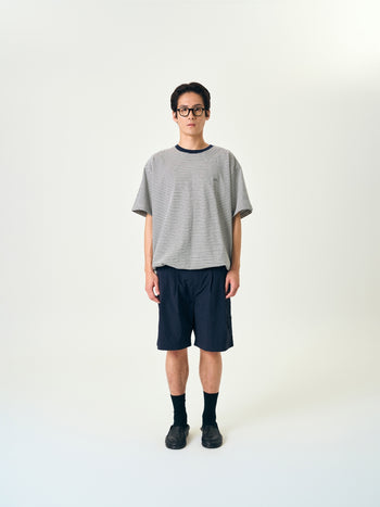 Relaxed Half Stripe String Tee (Stripe White)
