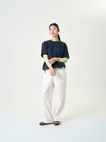 Relaxed Half String Tee (Navy)