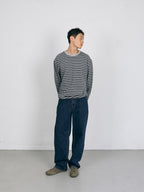 Stripe Long Sleeve Tee (Stripe Charcoal)