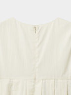 Pleats Sleeveless Top (Ivory)