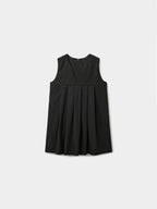 Pleats Sleeveless Top (Black)