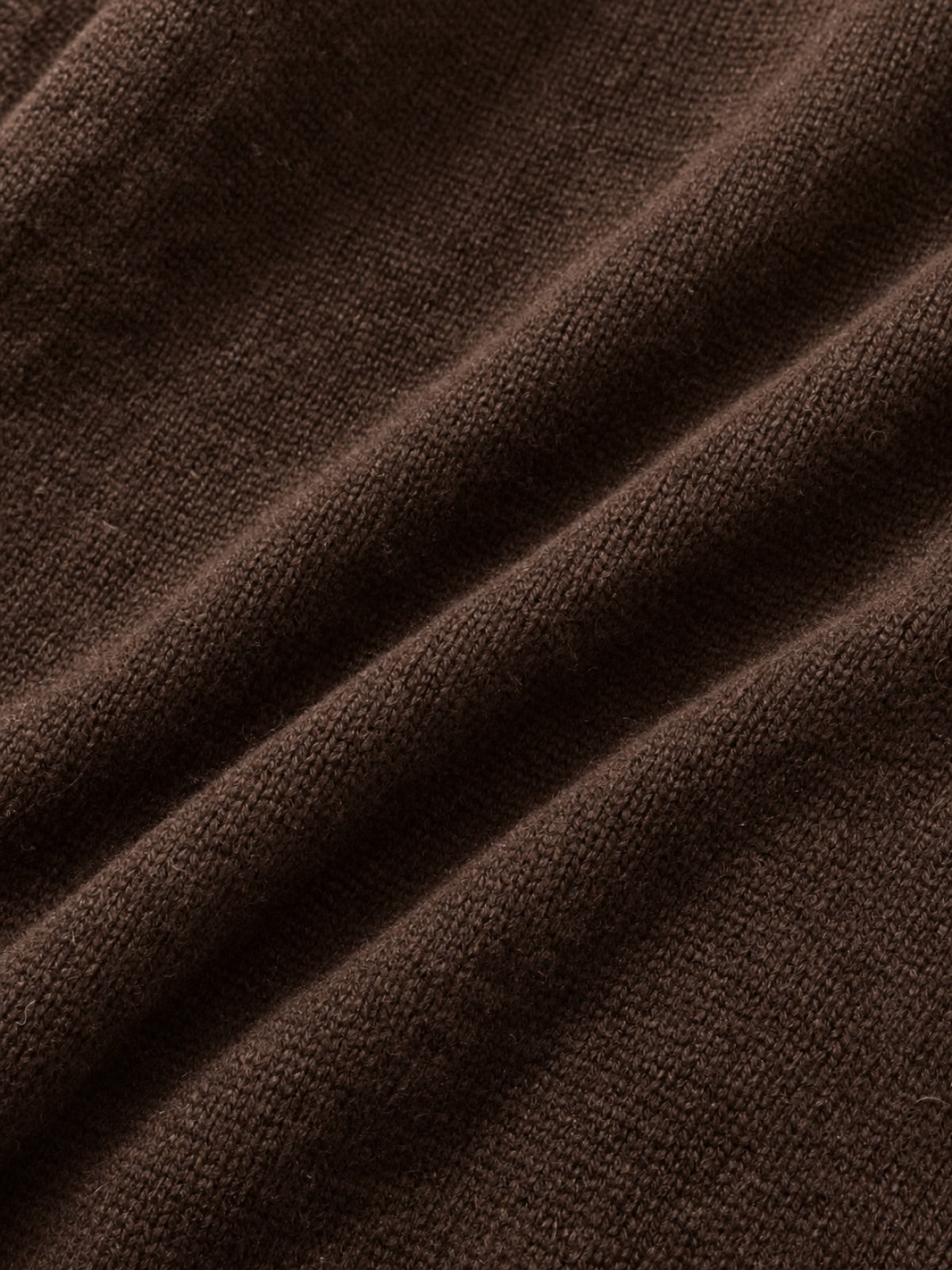 High-Neck Two-Tone Cardigan (Brown-Pink)