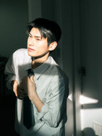 Everyday Pocket Stripe Shirts (Blue Gray)