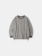 Double Stripe String Tee (Charcoal)