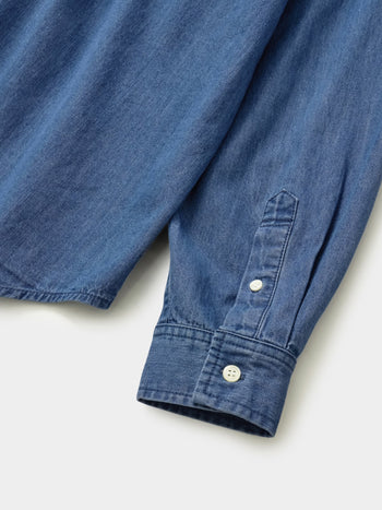 Double Pocket Denim Shirts (Denim Blue)