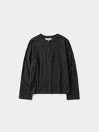 Henley Neck Long Sleeve T-Shirt (Charcoal)