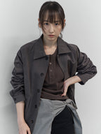 City Worker French Jacket (Ash Brown)