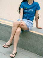 Easy Banding Shorts (Stripe Blue)