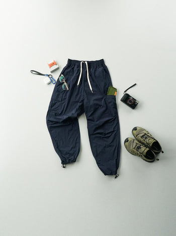 Light Cargo String Pants (Navy)