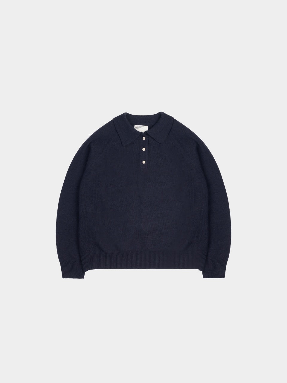 Yak Wool Collar Knit (Navy)