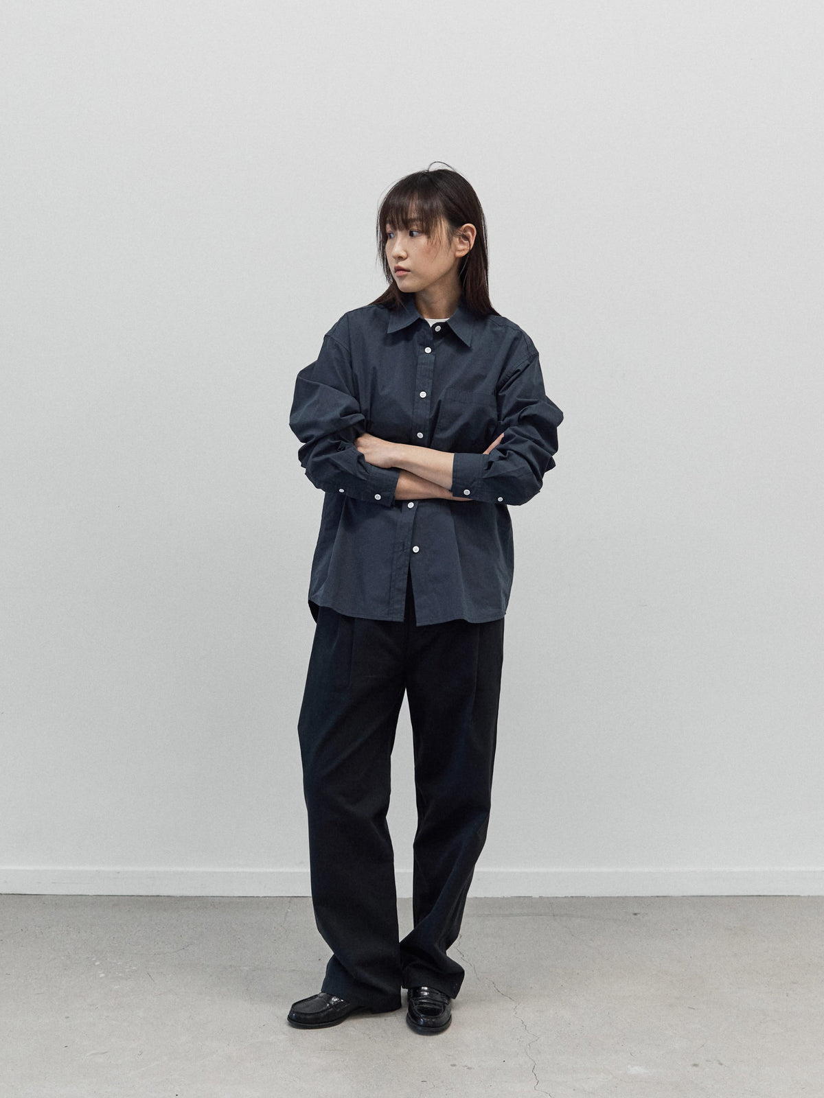 Essential Fine Shirts (Navy)