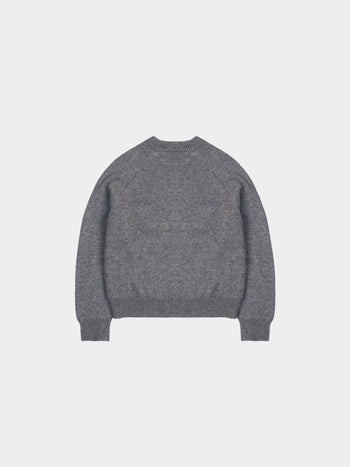 Yak Wool Crewneck Sweater (Gray)