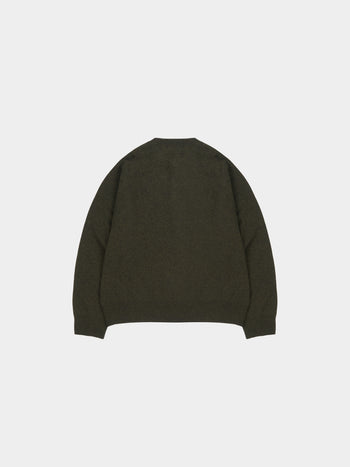 Light Wholegarments Cardigan (Deep Khaki)