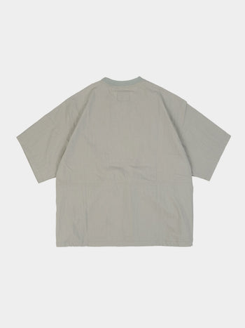 Pocket Volume String Half Tee - Beige Gray | A3 (XL)