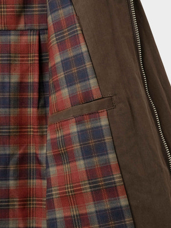 Glen Cotton Drizzler Jacket (Brown)