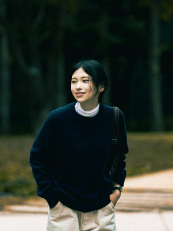 Yak Wool Crewneck Sweater (Gray)