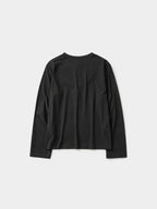 Henley Neck Long Sleeve T-Shirt (Charcoal)