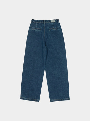 Daily Pin-tuck Denim Pants - Denim Blue | A2 (L)