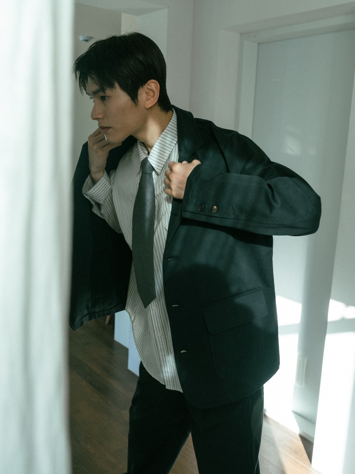 City Worker Club Jacket (Blue Gray)