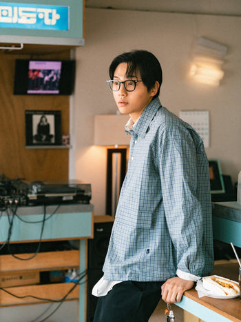 Classic Check String Shirts (Classic Blue)