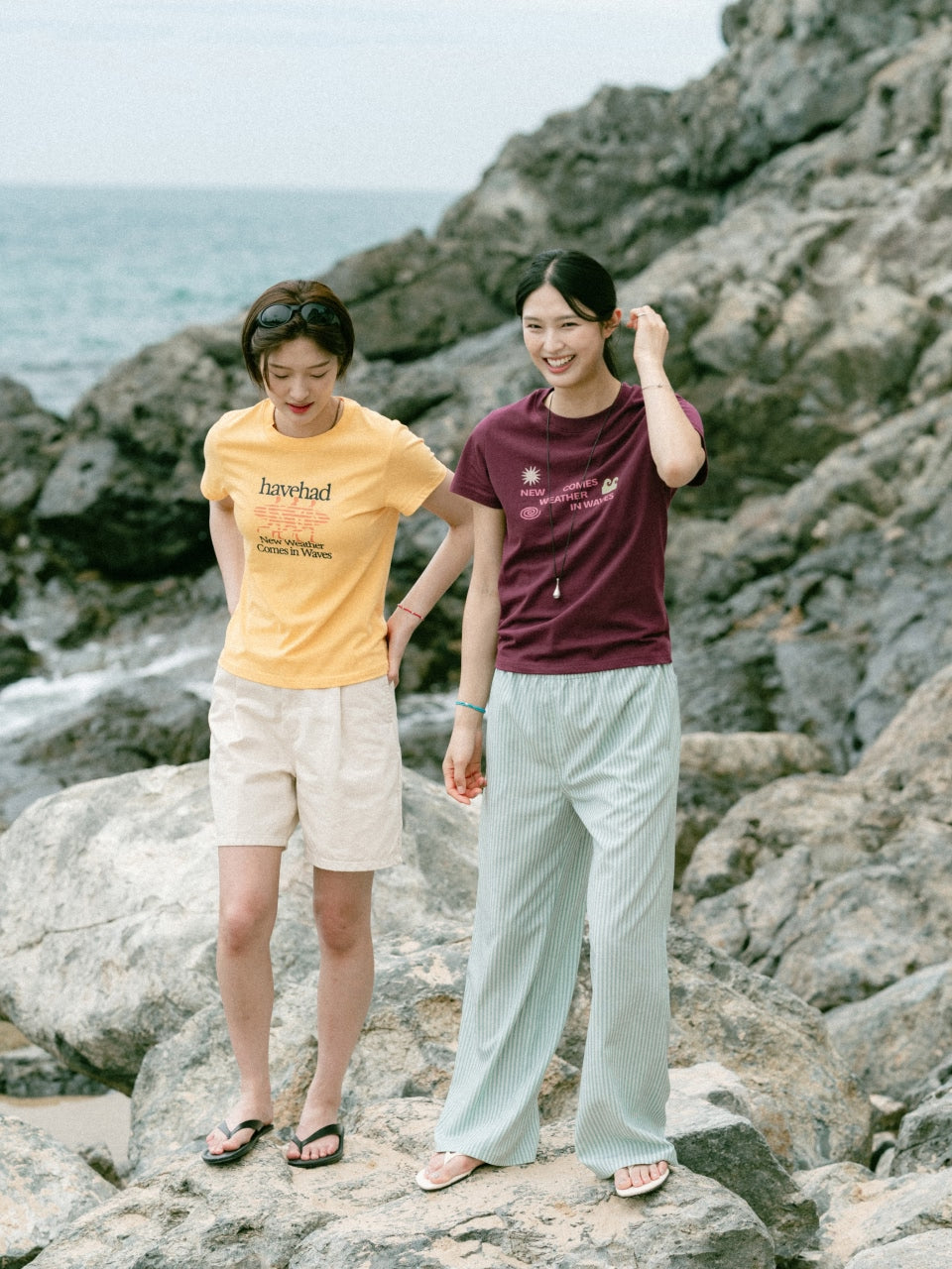 Sea&Sun Washed Pin-tuck Shorts (Ecru)