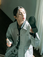 City Worker French Jacket (Blue Gray)