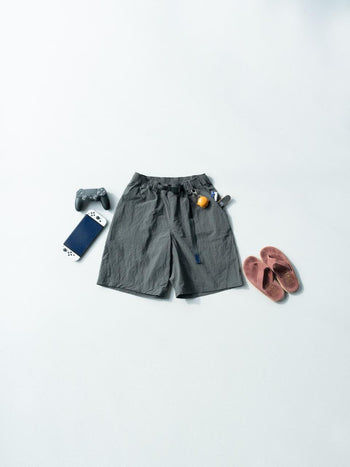 Utility Belted Work Shorts (Charcoal)