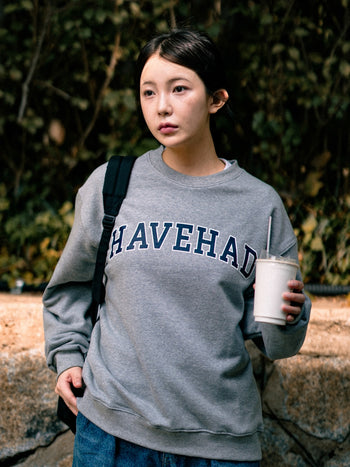 Classic Slab Logo Sweatshirts (Navy)