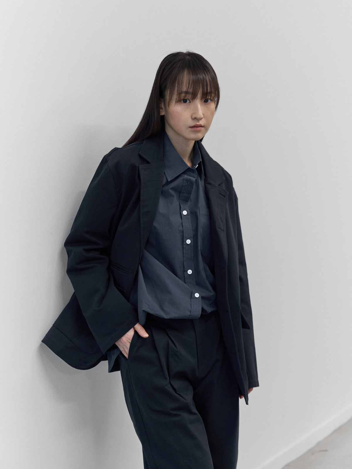Essential Fine Shirts (Navy)