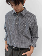 Everyday Classic Check Shirts (Navy)