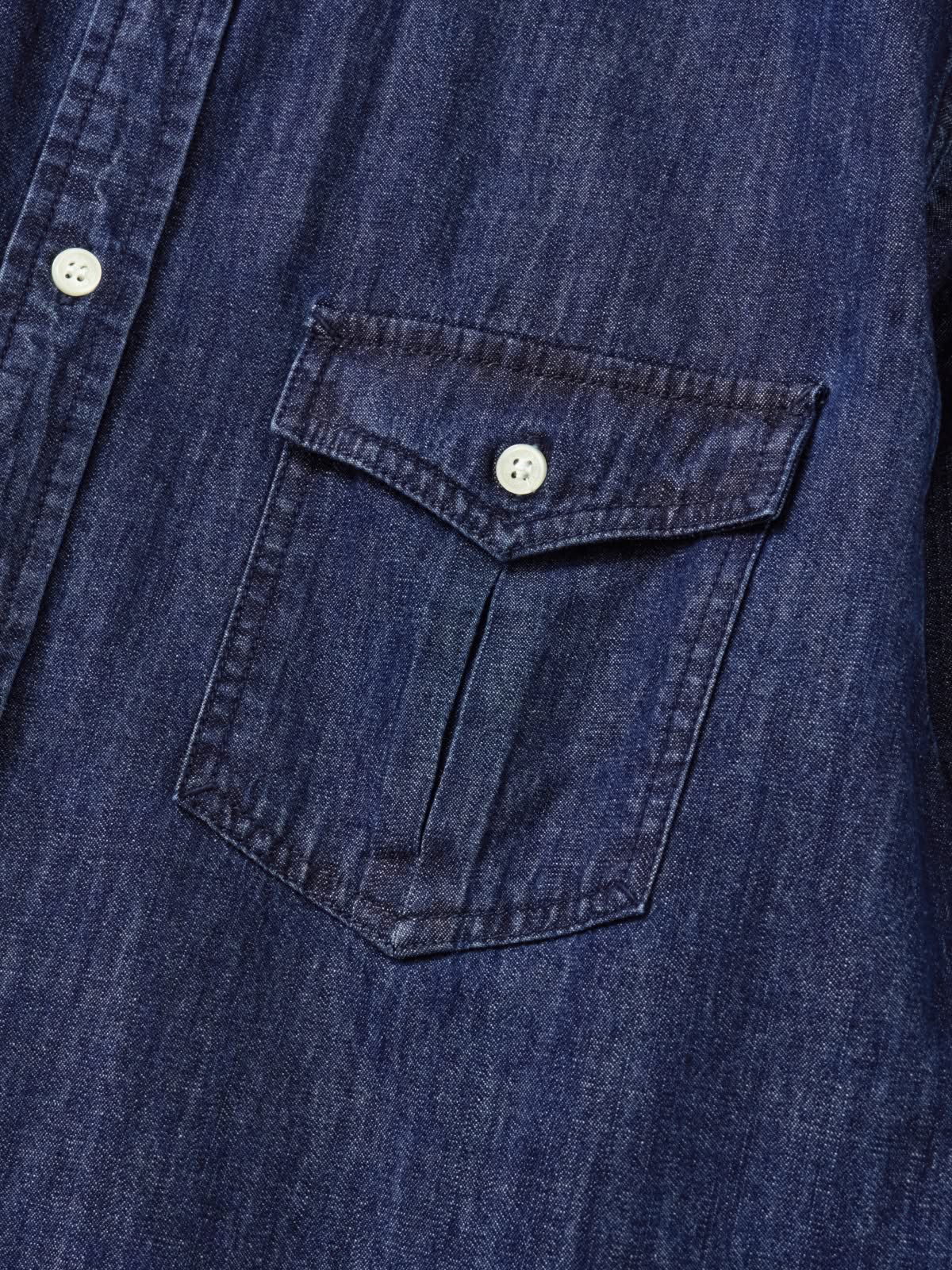 Double Pocket Denim Shirts (Denim Navy)