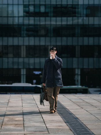 City Wool Half Coat (Charcoal)