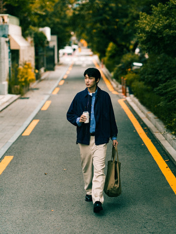 Washed Pocket Utility Jacket (Denim Blue)