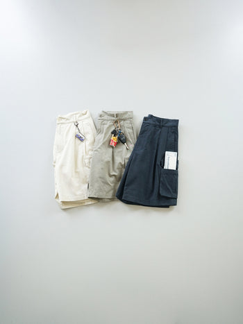 Utility Pin-tuck Cargo Shorts (Navy)