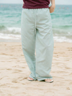 Easy Stripe Banding Pants (Stripe Blue)