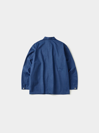 Twill Cotton Chore Jacket (Blue)