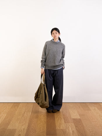 Yak Wool Crewneck Sweater (Deep Green)