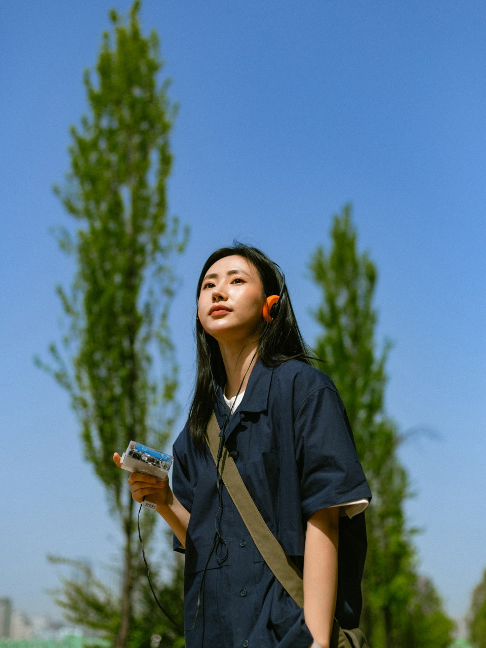 City Summer Light Half Shirts (Navy)