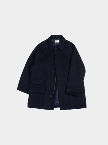 City Wool Half Coat (Navy)